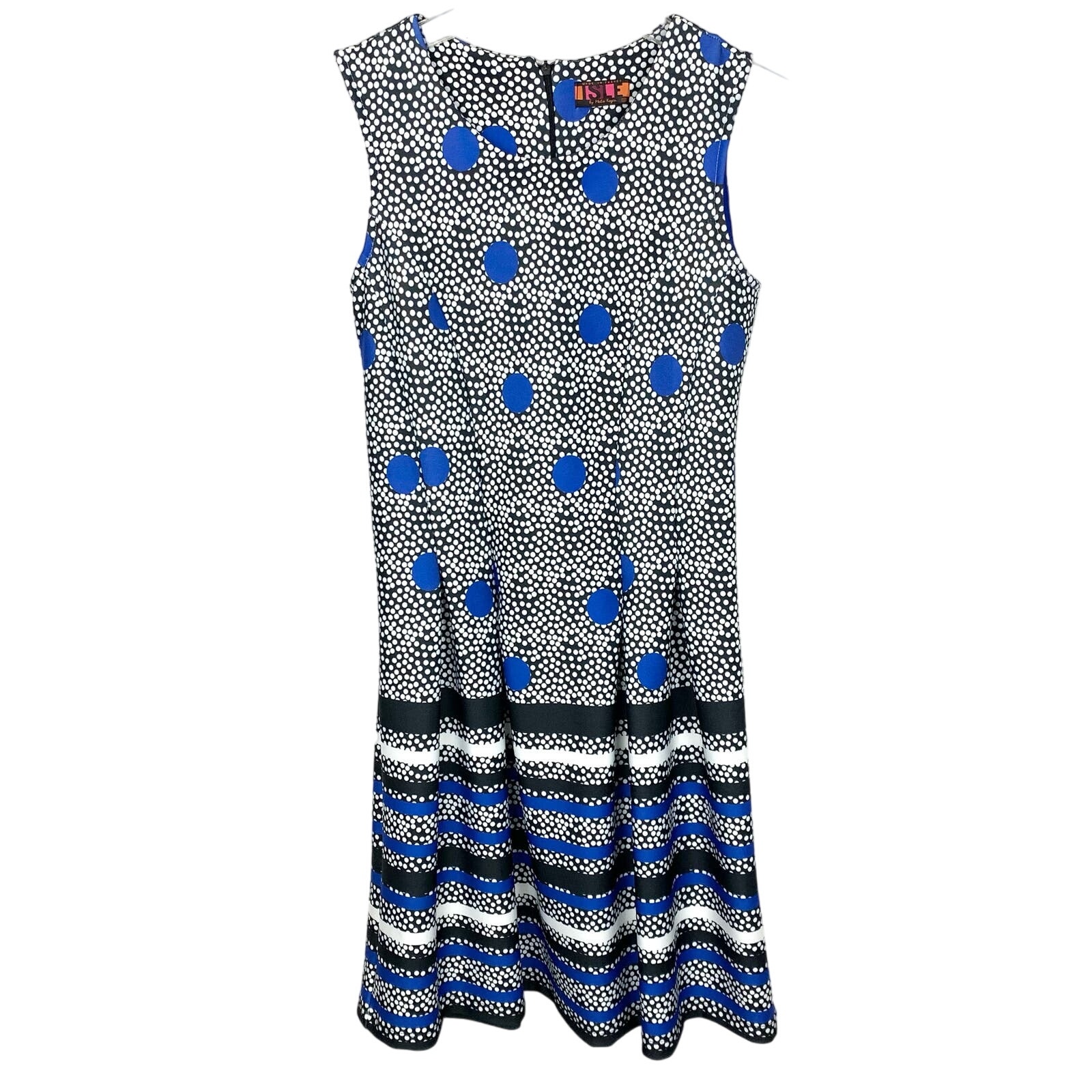 Isle By Melis Kozan Bottomless Brunch Scuba Dress Polka Dot Sleeveless Medium